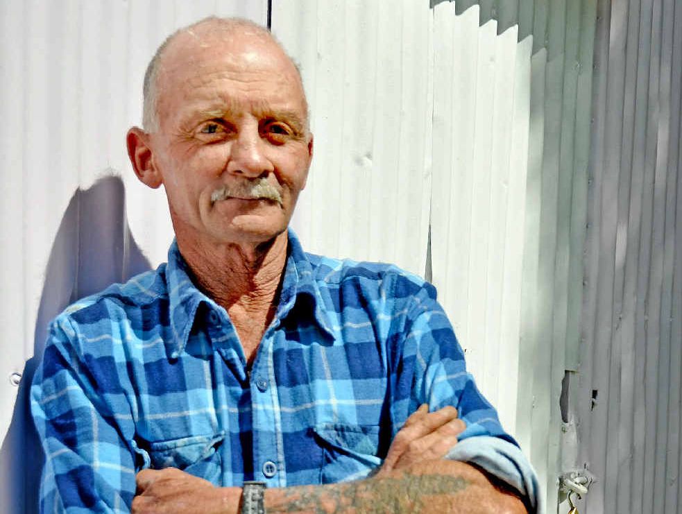 TOUGH STUFF: Cancer survivor John Rutledge thanks the staff at St Andrew’s Hospital for his quick recovery. TOUGH STUFF: Cancer survivor John Rutledge thanks the staff at St Andrew’s Hospital for his quick recovery.